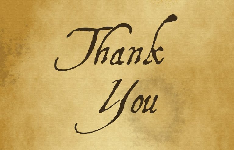 Thank you Original Image by Chrystal Elizabeth from Pixabay