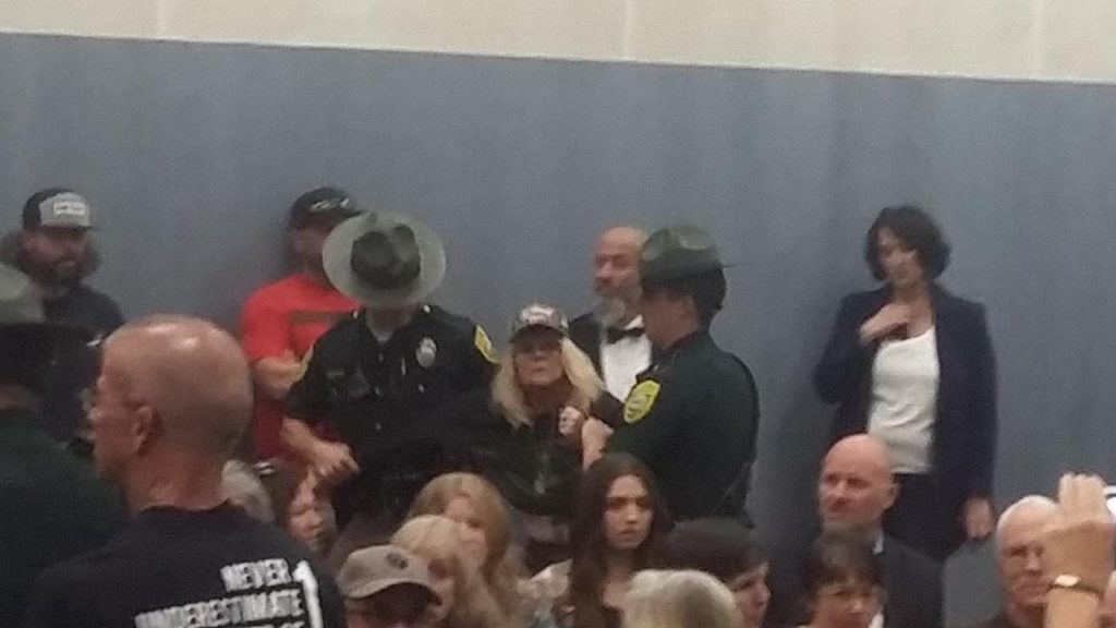 arrest - removed form EC meeting