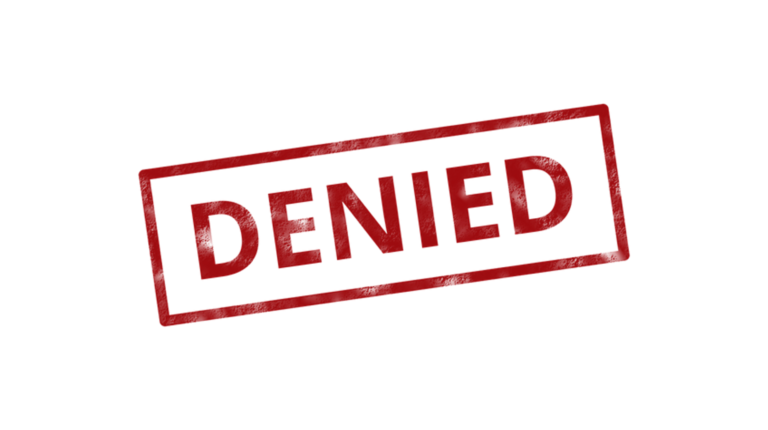 Denied rubber satmp Original Image by tswedensky from Pixabay