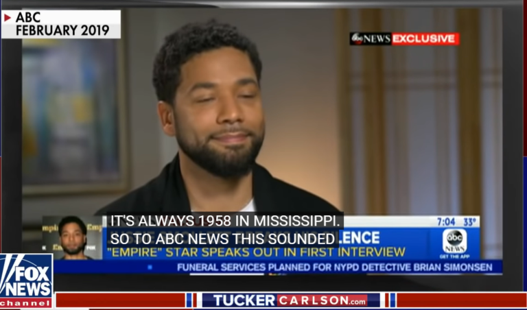 Jussie Smollett Screen Grab Fox News Report