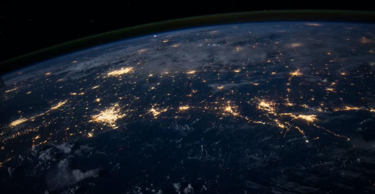 Nasa sattelite earth at night