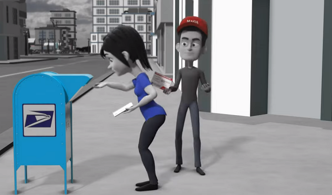 PolitiZoid Vote by mail animation screen grab