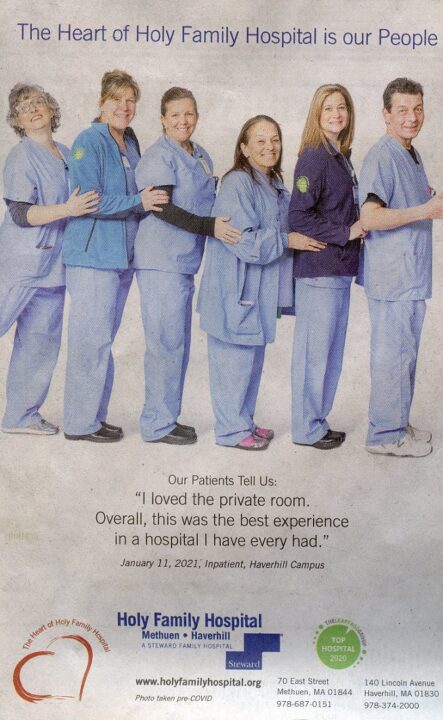 Holy Family Hospital in the age of Masking and Social Distancing