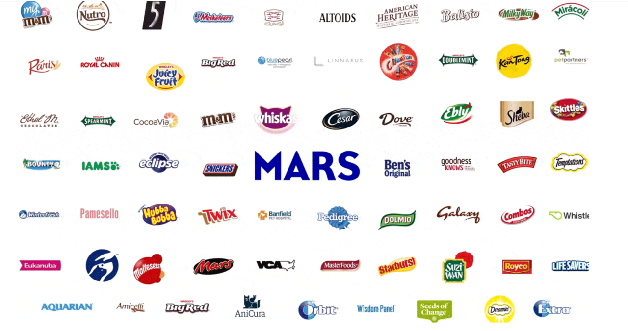Mars Inc brands
