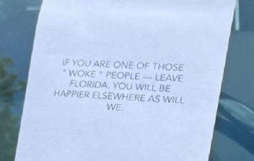Woke People Go Home note The Blaze from Twitter Pal Beach Daily News