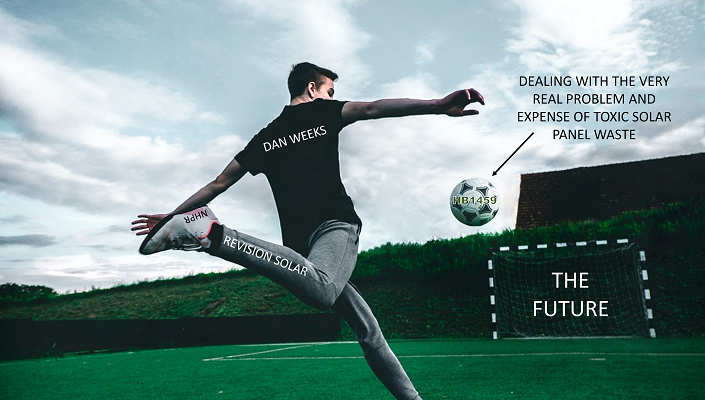 dan weeks kicking the solar panel waste rpoblem down the road