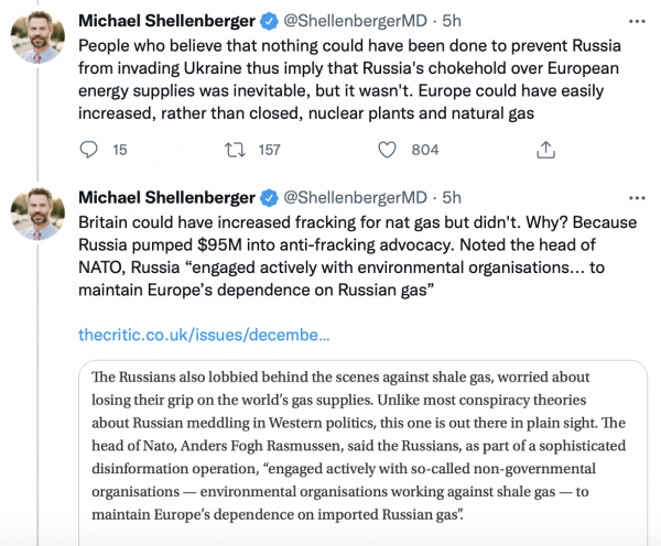 Michael Shellenberger on Ukraine and West energy scarcity 1