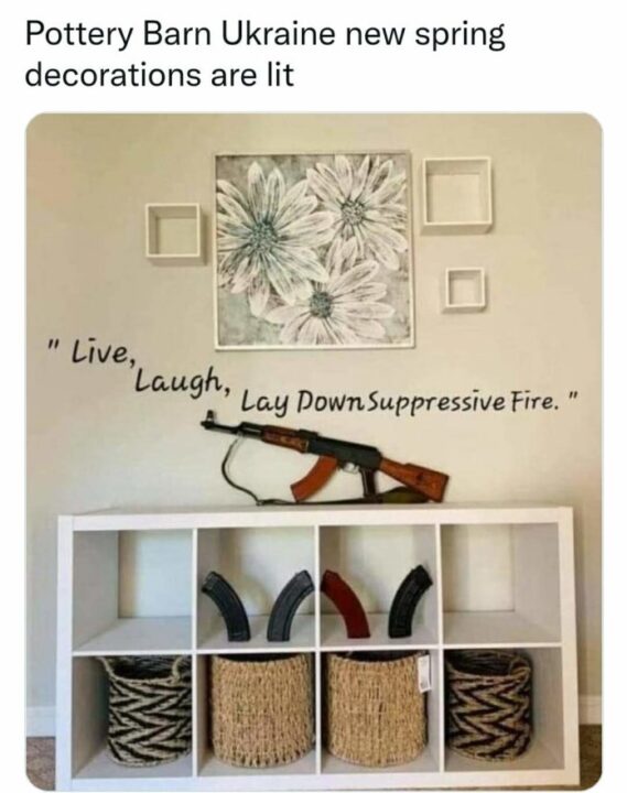 Pottery Barn Ukarian The Truth About Guns meme