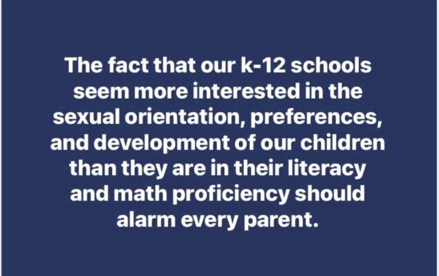 Schools more interested in sexual orientation than education proficiency