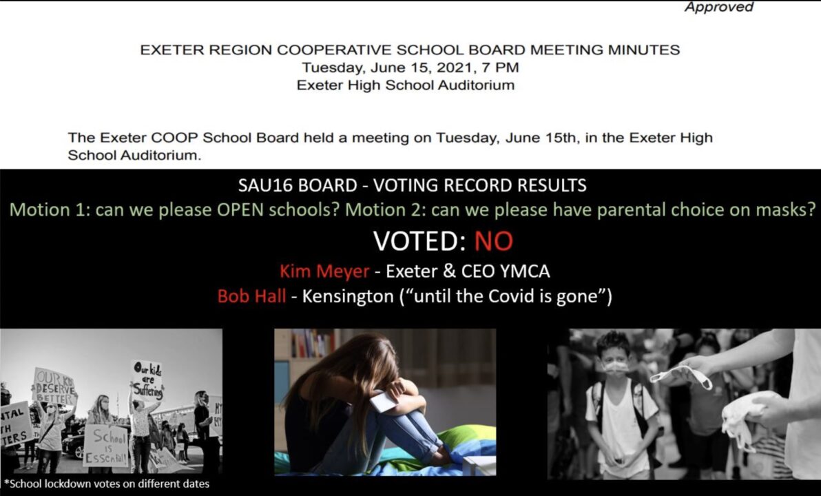 Exeter School Board Meeting