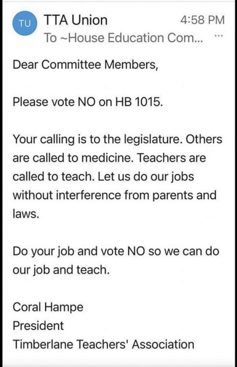 Timberlane Teachers Union no law no parents