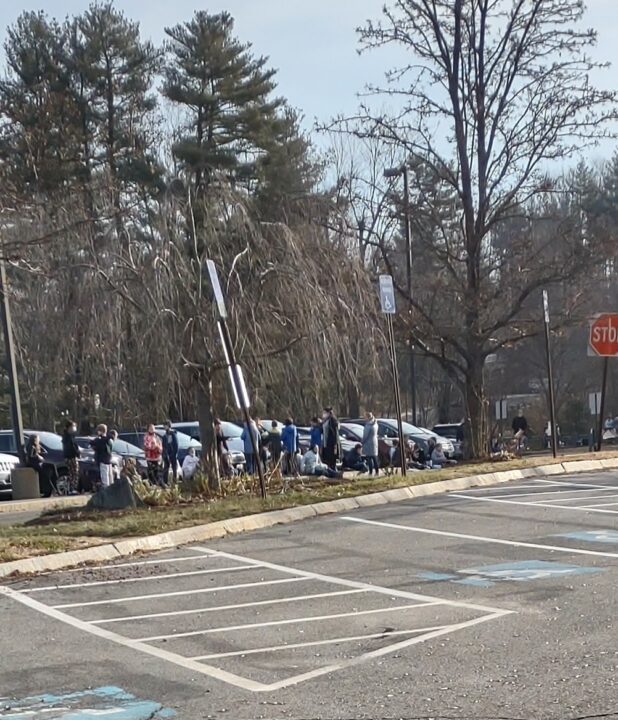 Dover school kids parking lot