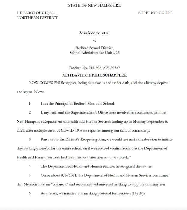 Hillsborough court doc Bedford Lawsuit