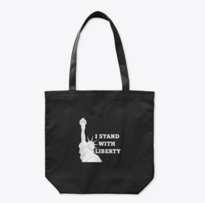 I stand with Liberty tote