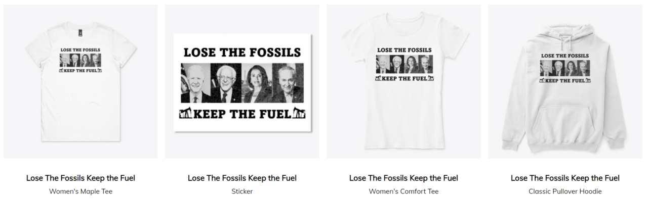 Lose the Fossils keep the fuel product screen grab