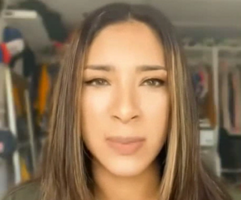 Screen grab young woman who did the What if Trump video