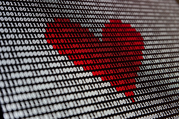 binary code heart original Photo by Alexander Sinn on Unsplash