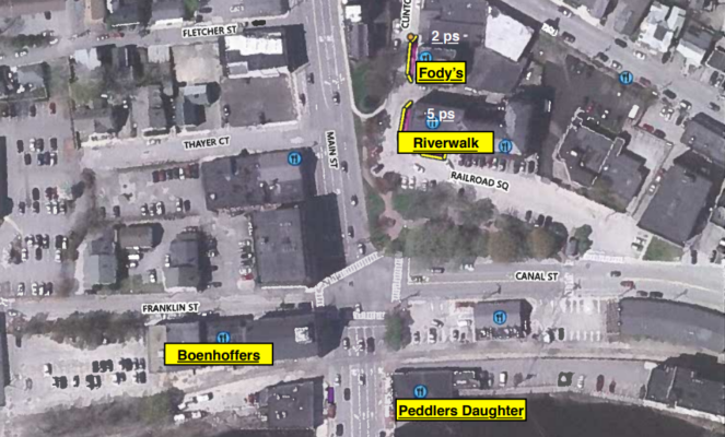 Nashua Downtown Barrier map