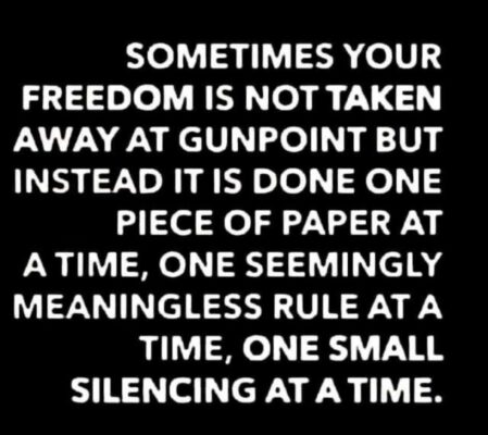 one freedom at a time