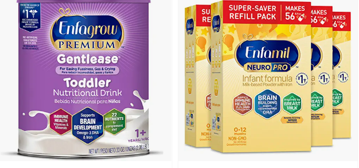 Baby formula screen grab Amazon US