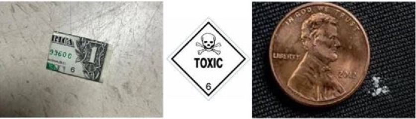 Folded money amt of fentanyl Giles County Sheriff's Dept, TN