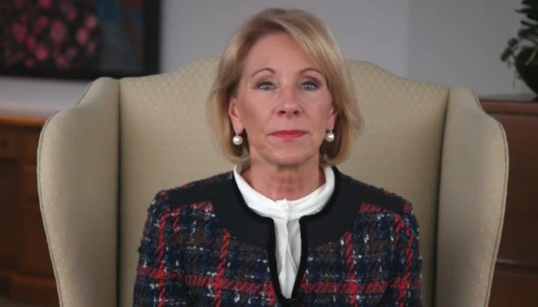 Betsy DeVos screen grab Besty DeVos web site