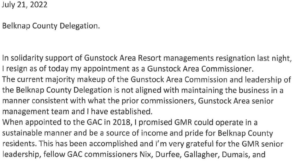 Gary Kiedaisch resignation