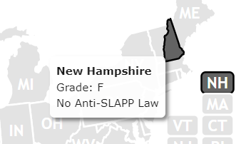 NH still Grade F for Anti-slapp legislation