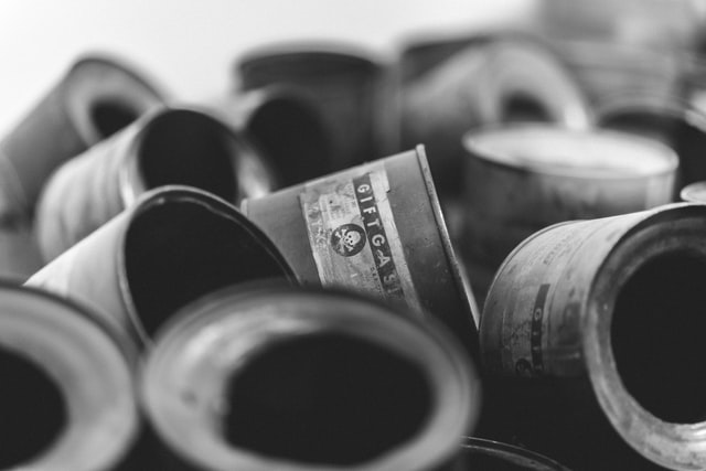 Poison gas canisters