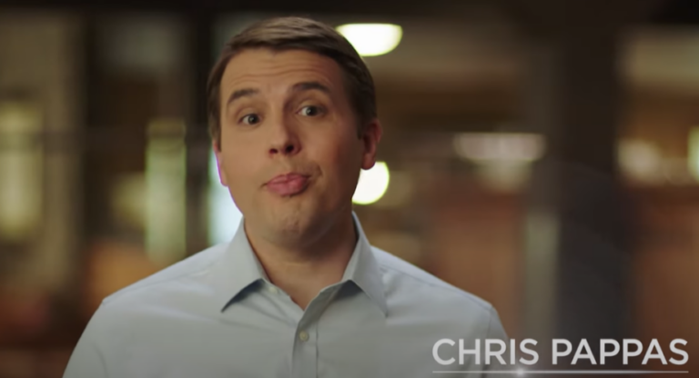 Chris Pappas screen grab campaign ad 2022