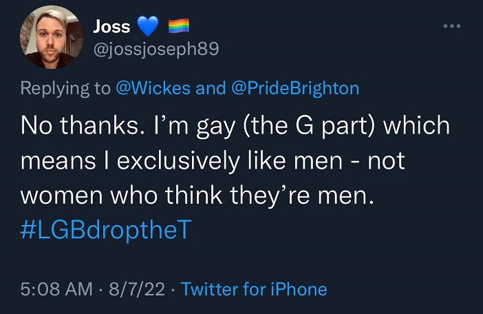 Gay Not women who think they are men