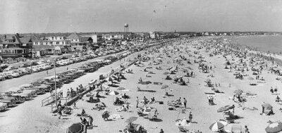 Hampton Beach NH shoreline 1940 1950