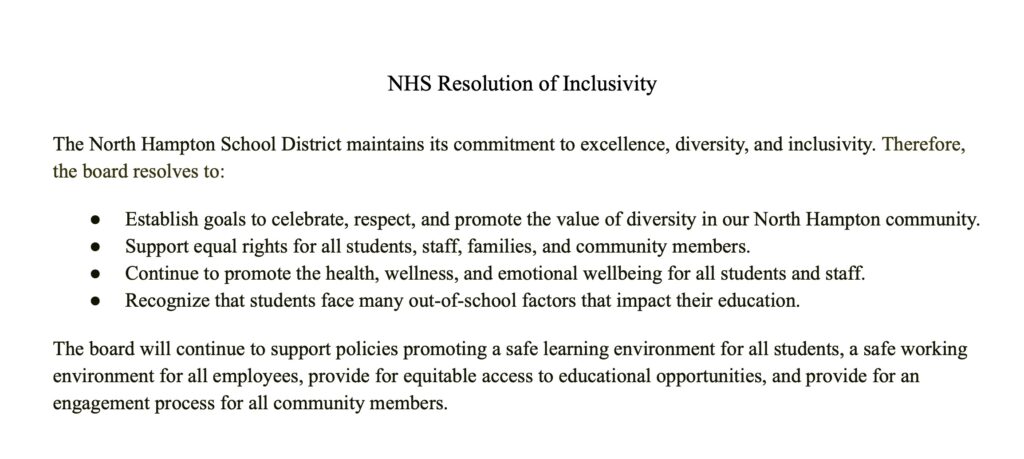 NH Resolution of inclusivity