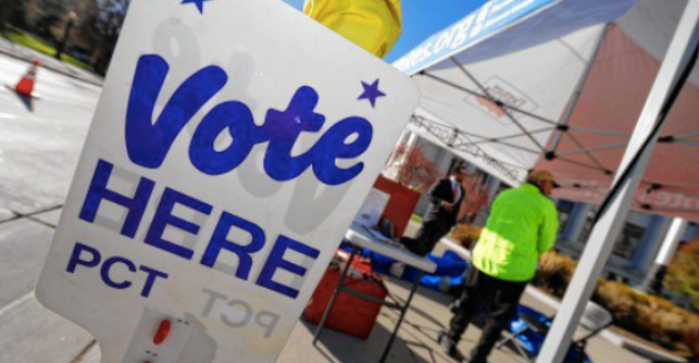 Vote Here twitter post screen grab