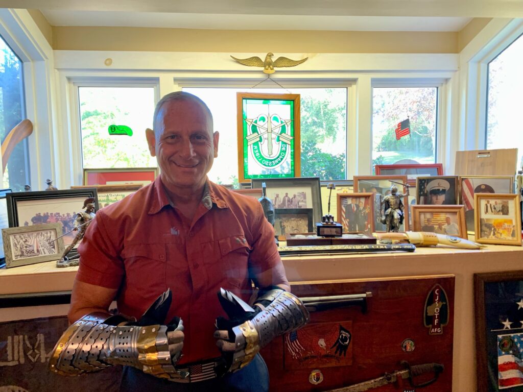 Gen Don Bolduc gauntlets