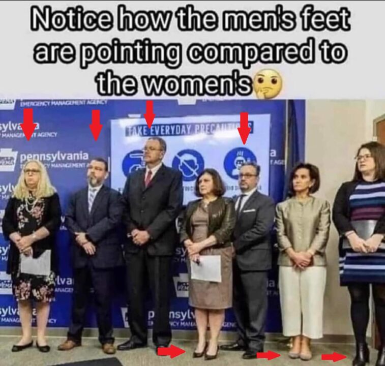 Men vs Women Standing Powerline