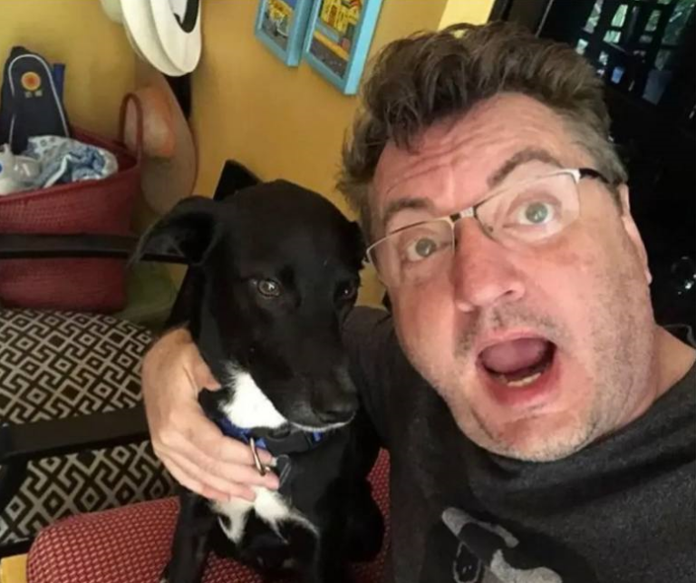 mosher-death Michael Mosher and dog