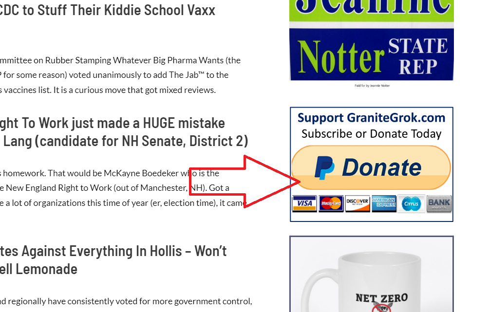 side bar page donate