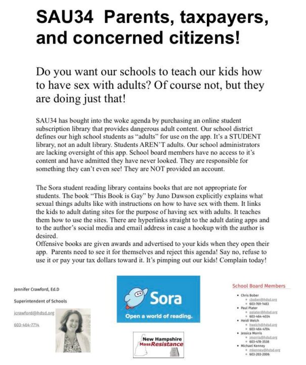 SAU 34 Parents taxpayers concerned citizens