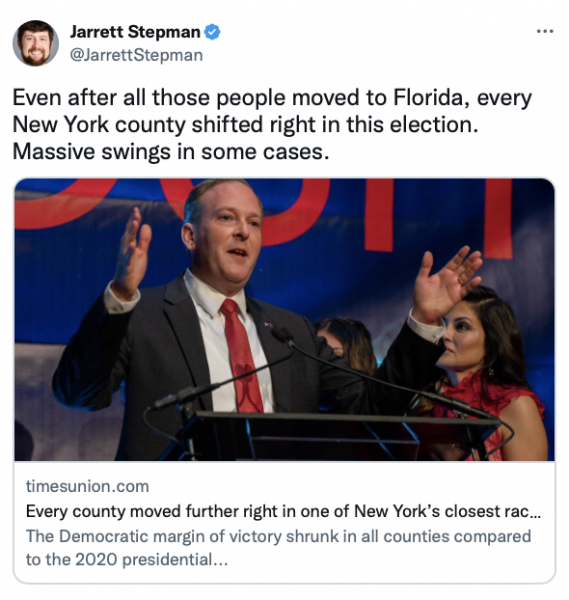 After move to FL - NY went redder