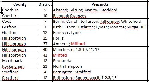 GrokPAC selected NH House Districts