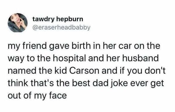 Birth in car - Carson Pleated Jeans