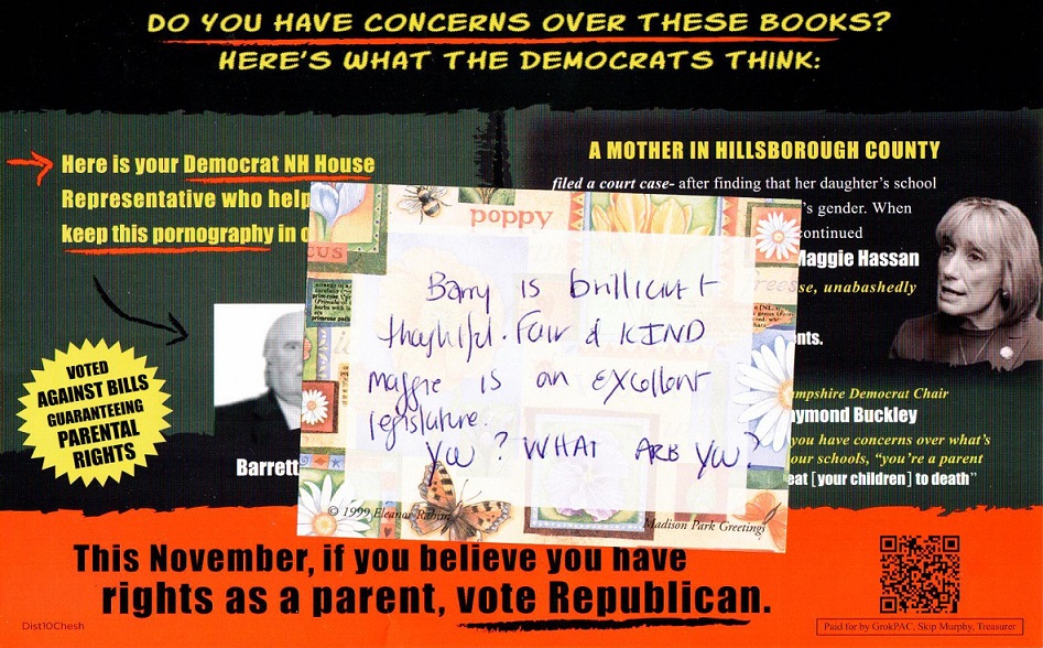 Cheshire 10 mailer Back Barry is Brilliant GrokPAC