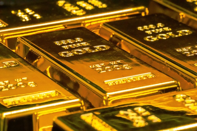 Gold bars Photo by Jingming Pan on Unsplash