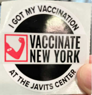 Grant Wahls I got vaxxed sticker - twitter