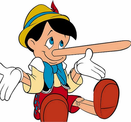 Pinocchio with long nose