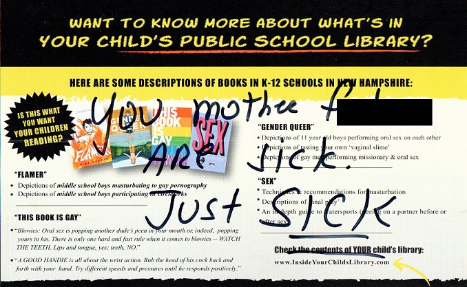 Rockingham District 23 North Hampton mailer message