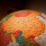 Globe map china