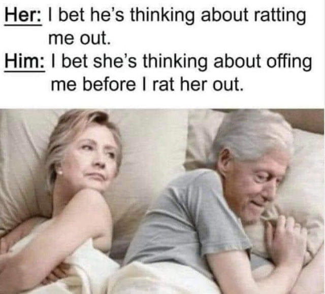hillary and bill thinking
