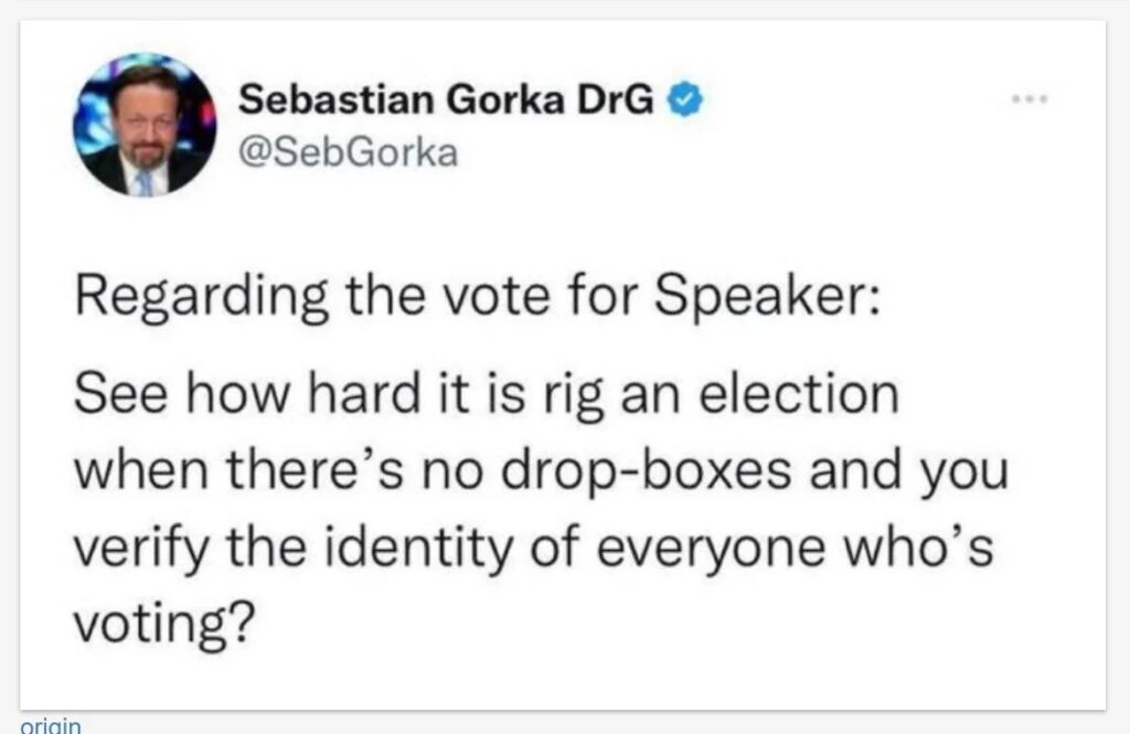 Gorka Speakver vote tweet